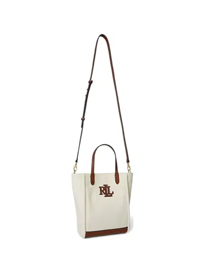 Ralph Lauren Small Cameryn Logo-detail Tote Bag In White