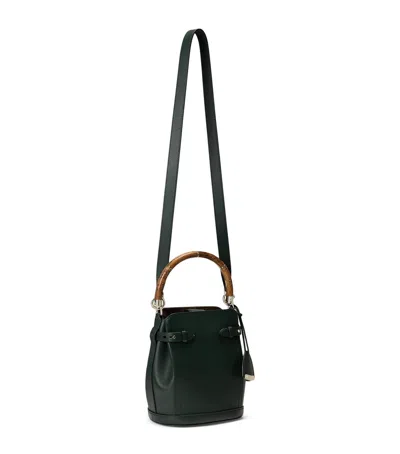 Ralph Lauren Small Leather The Ralph Bucket Bag In Green