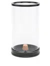Polo Ralph Lauren Small Modern Hurricane Candle Holder In Black