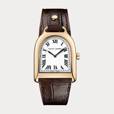 Polo Ralph Lauren Small Rose Gold In Brown
