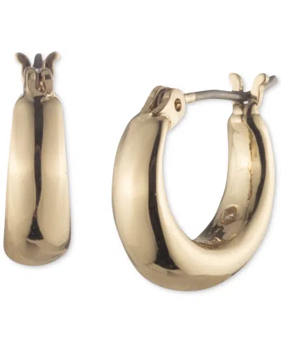 Ralph Lauren Small Sculpted Hoop Earrings, 0.5" In Gold