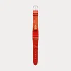 Polo Ralph Lauren Small Stirrup Caiman Watch Strap In Neutral