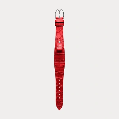 Polo Ralph Lauren Small Stirrup Caiman Watch Strap In Pattern