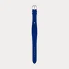 Polo Ralph Lauren Small Stirrup Calfskin Watch Strap In Blue