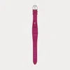 Polo Ralph Lauren Small Stirrup Calfskin Watch Strap In Purple