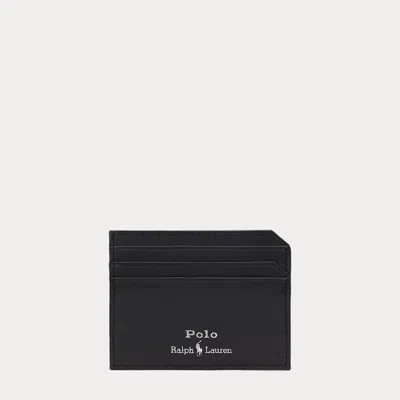 Polo Ralph Lauren Smooth Leather Card Case In Black