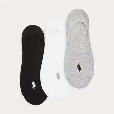 Polo Ralph Lauren Sneaker Liner Sock 3-pack In Assorted Color