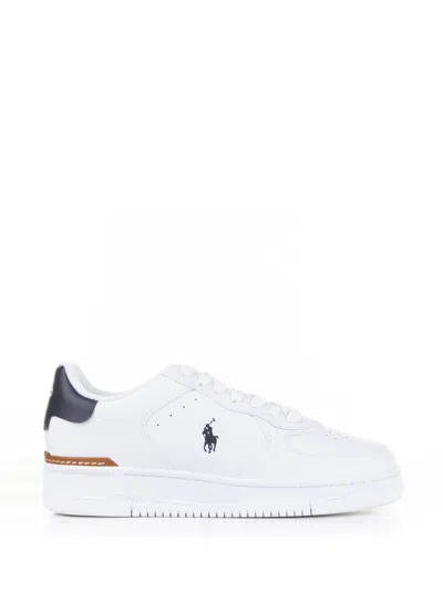 Ralph Lauren Sneakers In White/navy Pp