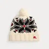 Ralph Lauren Snowflake-motif Wool Pom Beanie In White