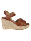 Ralph Lauren Soffia Platform Espadrillas In Lauren Tan