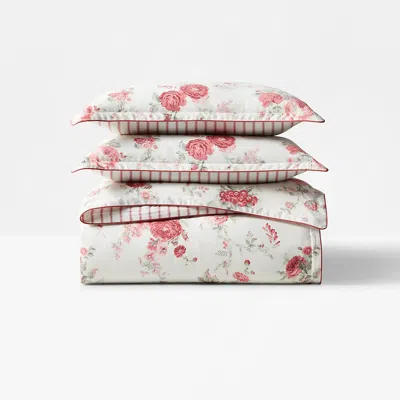 Ralph Lauren Sofia Duvet Cover Set In Red