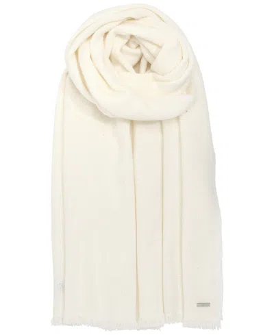 Ralph Lauren Soft Basket Weave Scarf In White
