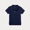 Polo Ralph Lauren Baby Boys Cotton Polo Short Sleeved Shirt In French Navy
