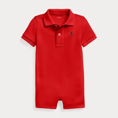 Polo Ralph Lauren Babies' Soft Cotton Polo Shortall In Rl 2000 Red