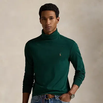 Ralph Lauren Soft Cotton Turtleneck In Green