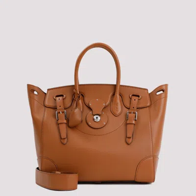 Ralph Lauren Soft Ricky 33 Handbag In Rl Gold