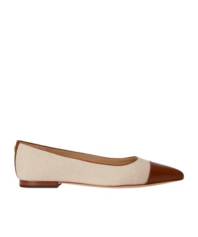 Ralph Lauren Solid Color Ballet Pumps In Multi