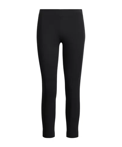 Ralph Lauren Solid Color Skinny Trousers In Black