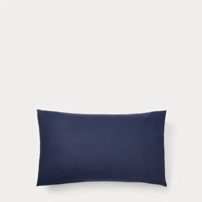 Ralph Lauren Solid Flannel Sheet Set In Navy