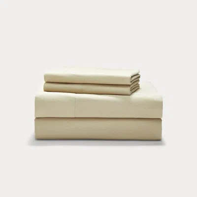 Ralph Lauren Solid Flannel Sheet Set In Neutral