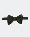 Ralph Lauren Solid Satin Bow Tie In Black