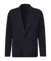 Ralph Lauren Solid Suede Blazer In Multi
