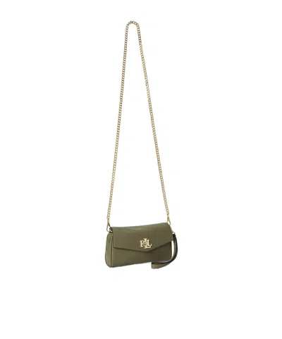 Ralph Lauren Solid Wallet On Chain In Green