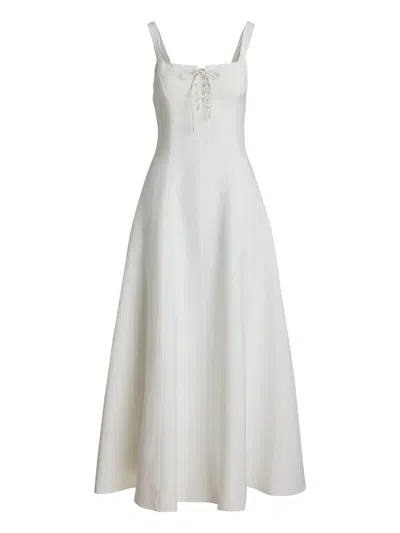 Ralph Lauren Sonali Midi Dress In Weiss