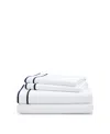 Ralph Lauren Spencer 300 Thread Count Sateen Border Sheet Set, Queen