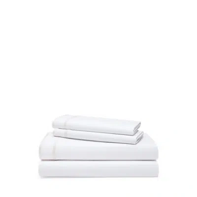 Ralph Lauren Spencer Border Sheet Set Classic Cream In White