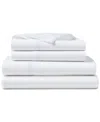 Ralph Lauren Spencer Cable Embroidery 4-pc. Sheet Set, California King In White