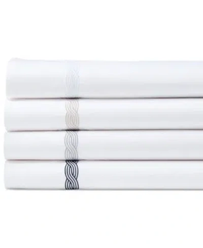 Ralph Lauren Spencer Cable Embroidery 4 Pc. Sheet Sets In Navy