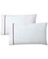 Ralph Lauren Spencer Cable Embroidery Pillowcase Set, Standard In Blue