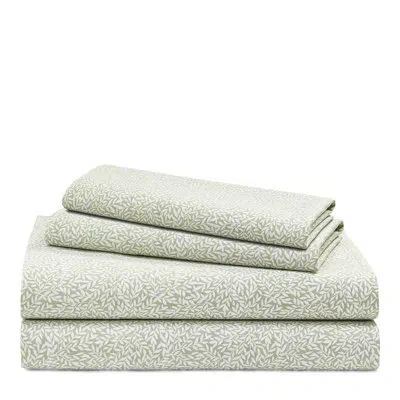 Ralph Lauren Spencer Leaf 230 Thread Count Cotton Sateen Sheet Set In Sage