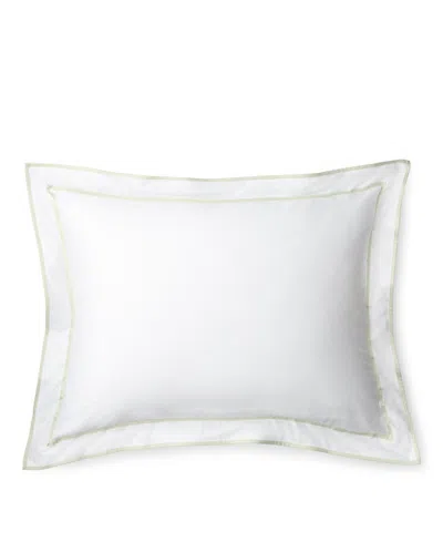 Ralph Lauren Spencer Cable Embroidery Decorative Pillow, 12" X 16" In White