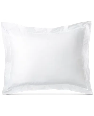 Ralph Lauren Spencer Sateen Border Decorative Pillow, 12" X 16" In White  White