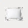 Polo Ralph Lauren Spencer Sateen Border Sham In Stone Grey