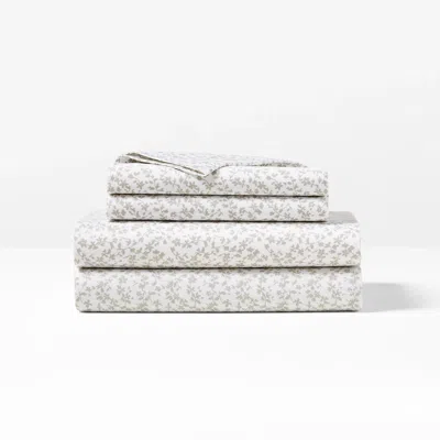 Ralph Lauren Spencer Sateen Floral Sheet Set In Grey In Gray