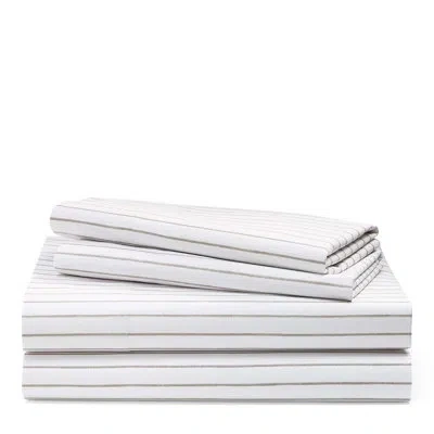 Ralph Lauren Spencer Striped 100% Cotton Sheet Set In Sage