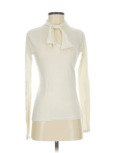 Pre-owned Ralph Lauren Sport Long Sleeve Blouse In White