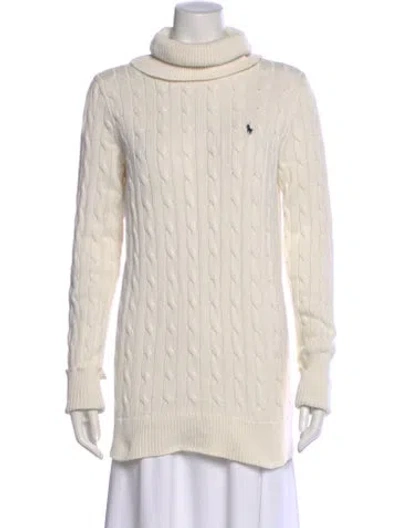 Pre-owned Ralph Lauren Sport Turtleneck Sweater In Neutral