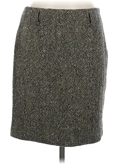 Pre-owned Ralph Lauren Sport Wool Skirt In Gray
