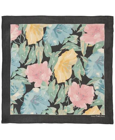 Ralph Lauren Spring Floral Square Scarf In Multi