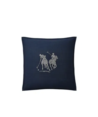 Ralph Lauren Square Cushion In Blue