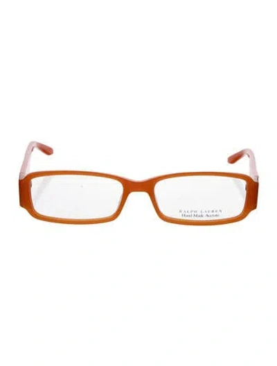 Pre-owned Ralph Lauren Square Eyeglasses In Orange