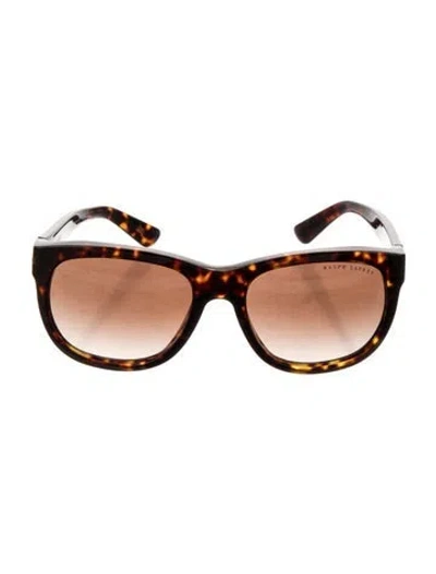 Pre-owned Ralph Lauren Square Gradient Sunglasses In Brown