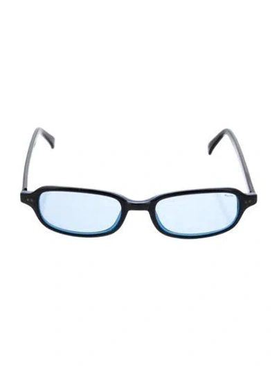 Pre-owned Ralph Lauren Square Tinted Sunglasses In Black