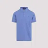 Ralph Lauren Timeless Blue Cotton T-shirt With Classic Polo Design In Blue