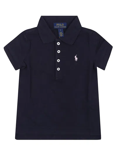 Ralph Lauren Kids' Ss Polo Shir-tops-knit In Refined Navy