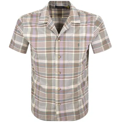Ralph Lauren Ss Sport Shirt Green In Brown